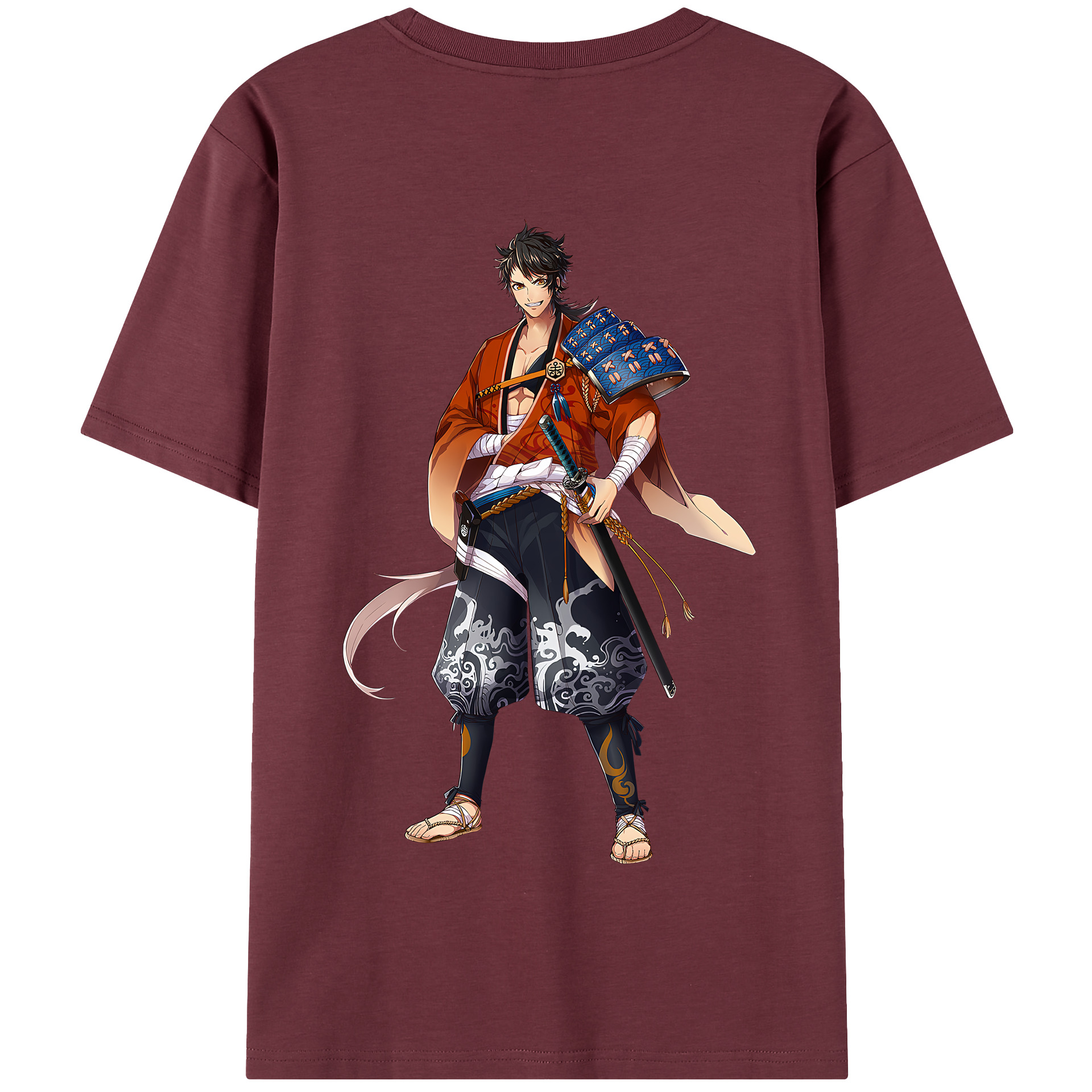 （画像用） 刀剣乱舞 Touken Ranbu 綿100％半袖Tシャツ（背面プリント）